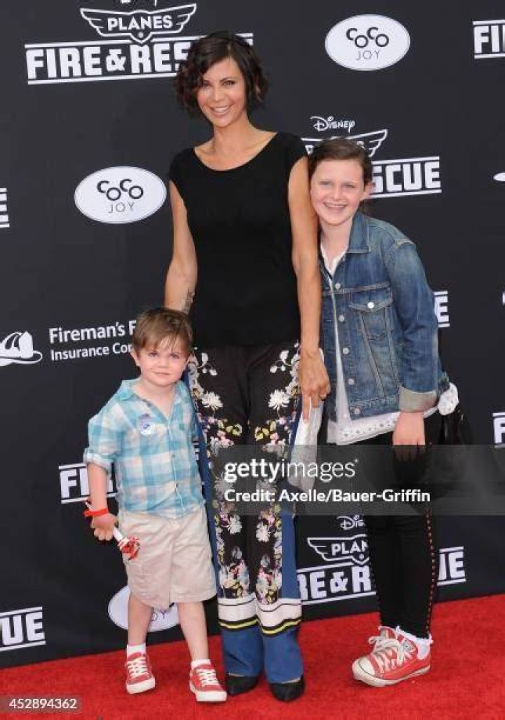 Actress Catherine Bell, son Ronan Beason and daughter Gemma Beason