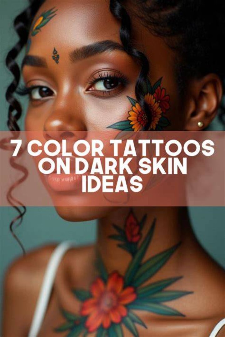 color tattoos on dark skin females Face Major Blogosphere Art Gallery