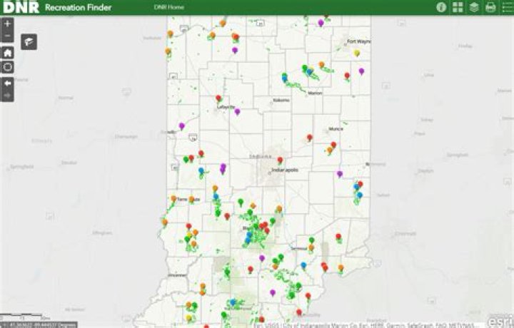 DNR Indiana DNR Locations