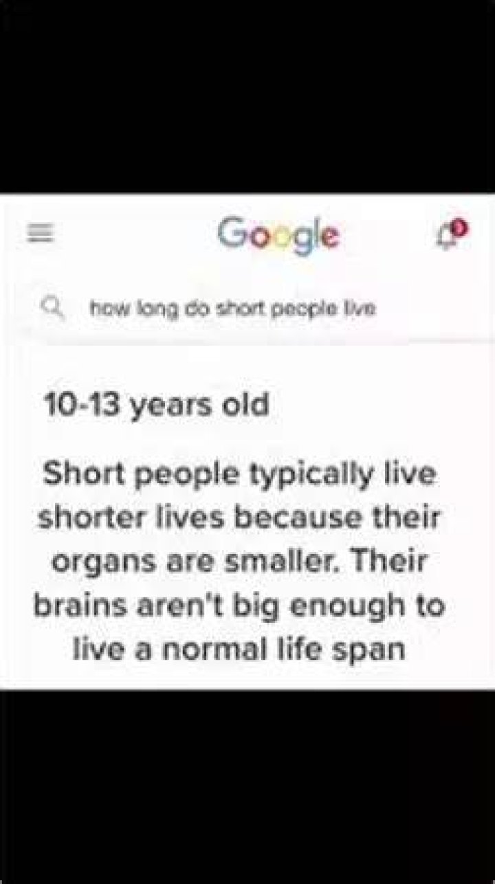 HOW LONG DO SHORT PEOPLE LIVE??? 🤠 YouTube
