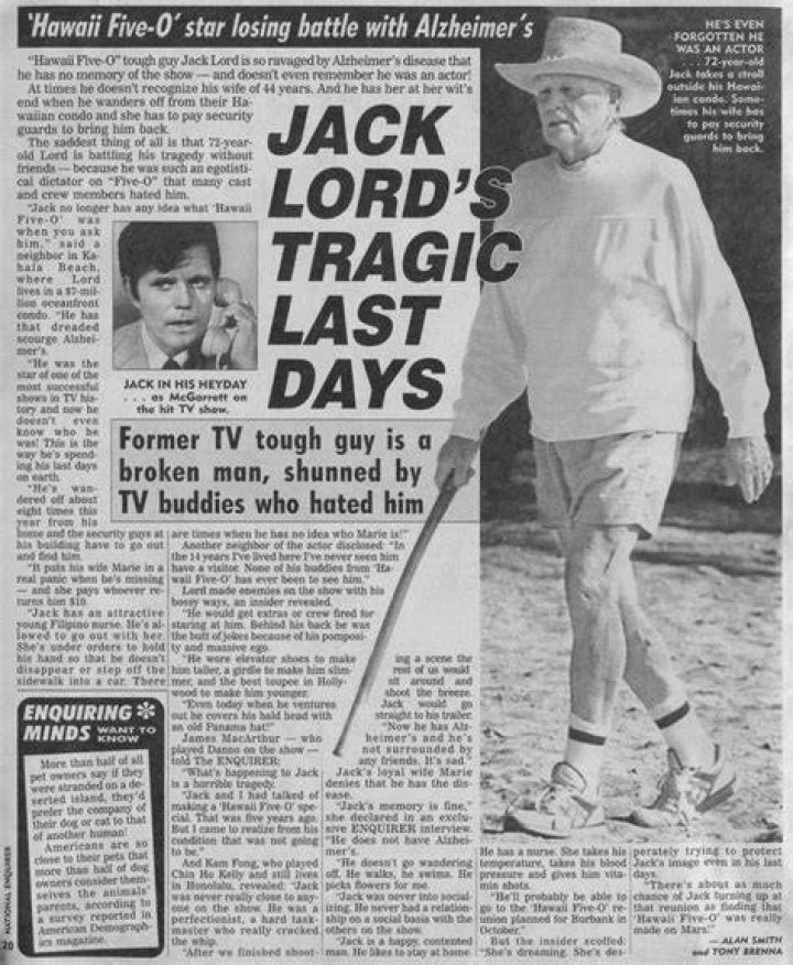 Jack Lord's Legacy And The Age Of His Passing