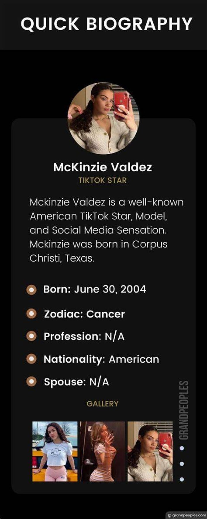 Mckinzie Valdez Aka mckinzievaldez3 Age Meet Her On Instagram
