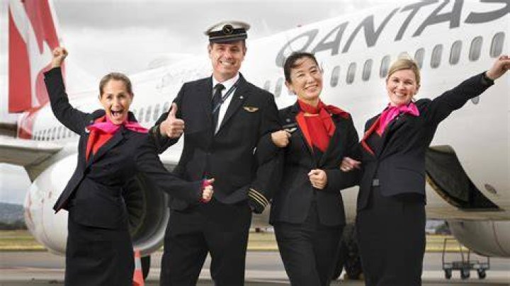 Pure Joy Qantas Flight Attendant Puts On Her Uniform For First Time