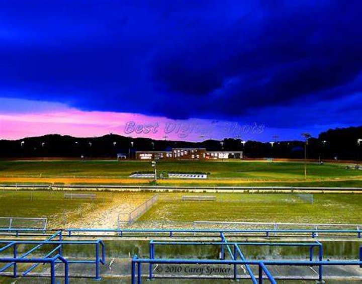 Stormy Birmingham Race Course with Greyhounds and Perseid Meteors