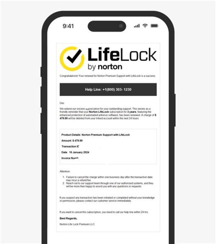 Vad är Norton LifeLock email scam