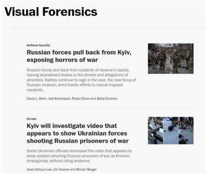 Visual Forensics The Washington Post